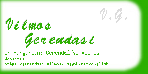 vilmos gerendasi business card